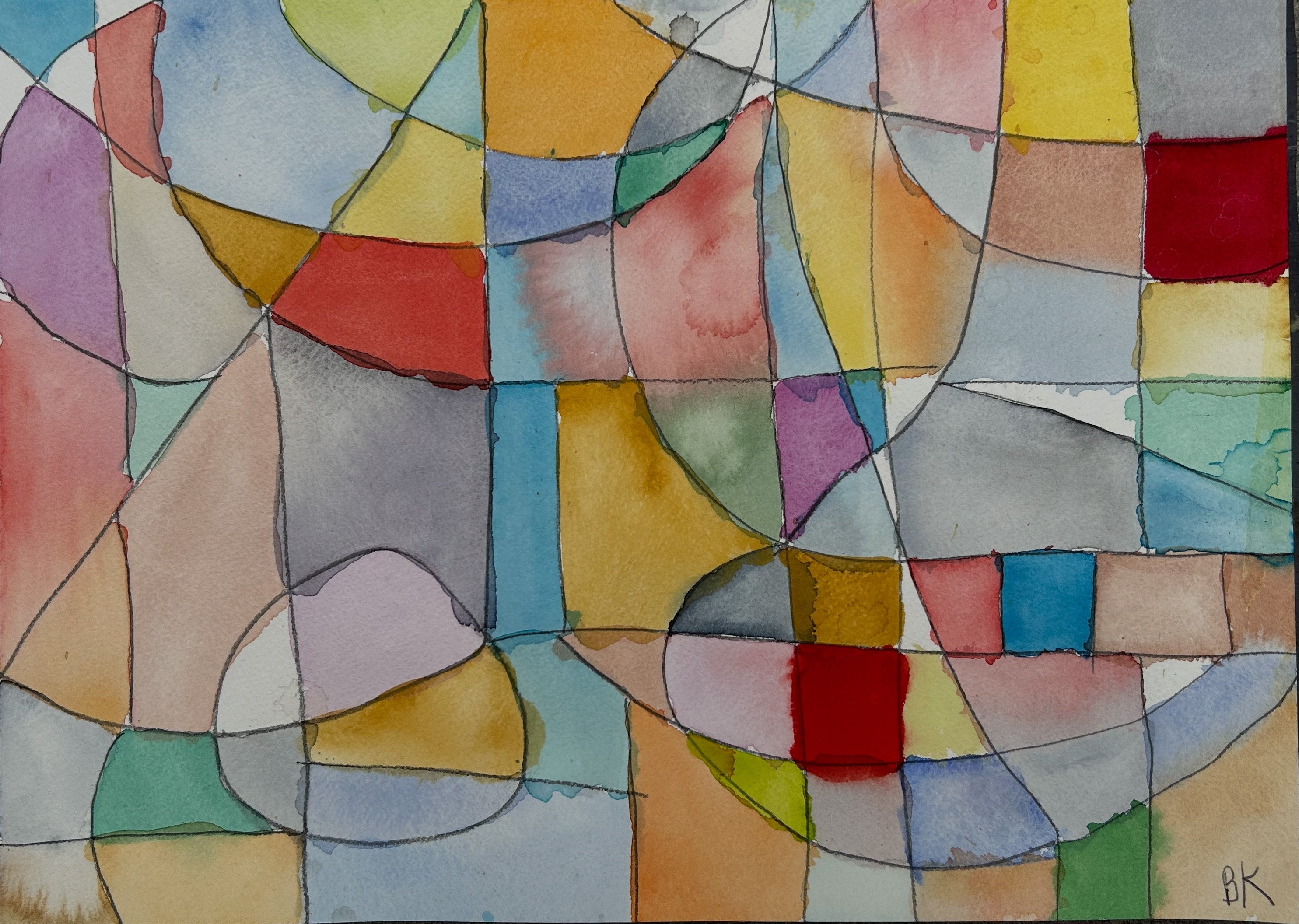 "Cardiff 4" -- 10" x 14"