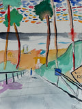 "Fletcher Cove, Solana Beach" -- 14" x 10"