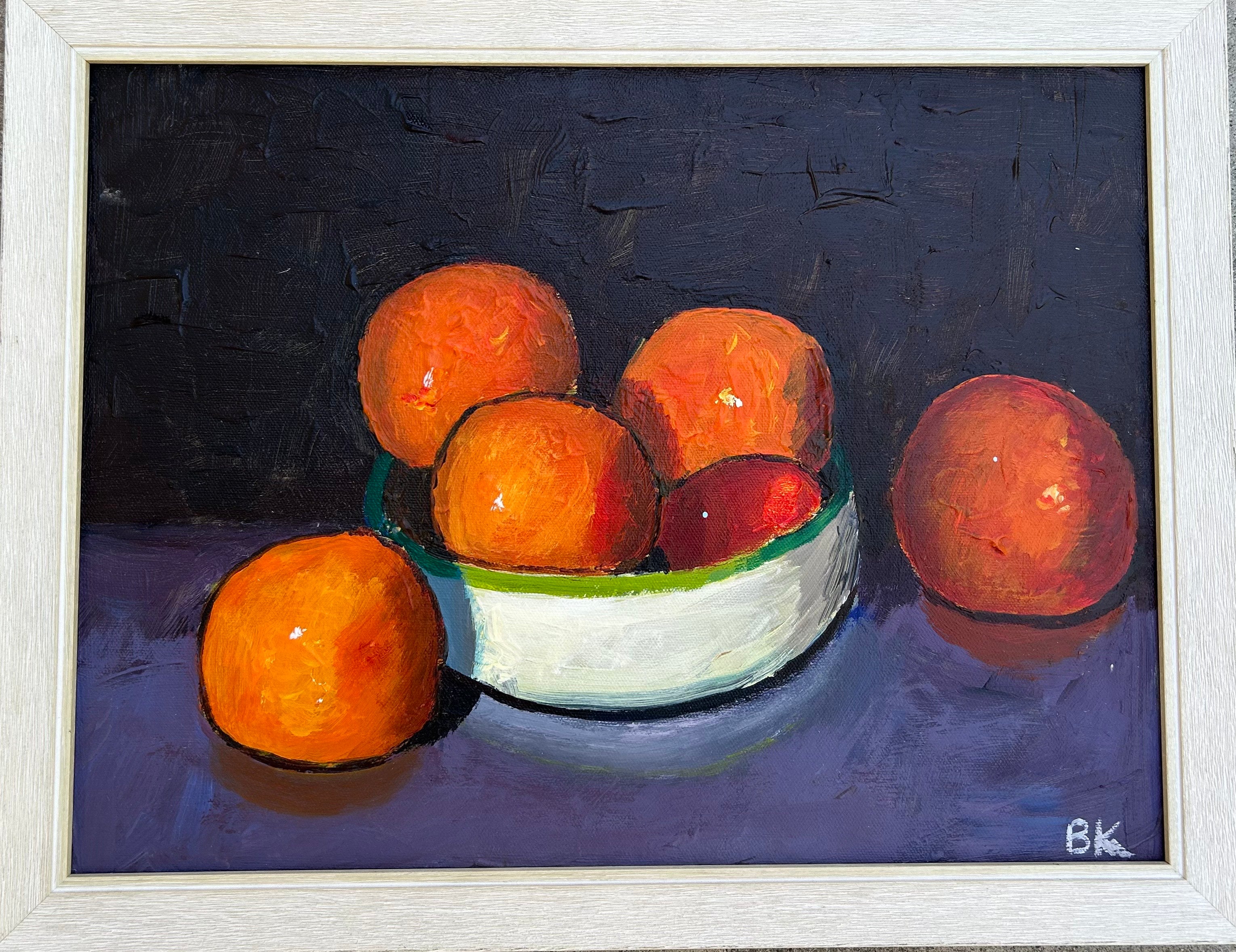 "Still Life - Bowl of Oranges"  -- 12" x 16"